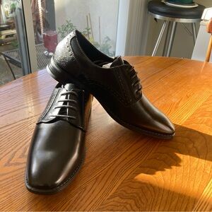 Stacy Adams Shiny Black Kids Dress Shoes